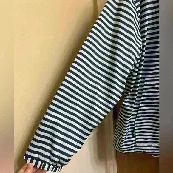Charles River Apparel Women’s Size XXL Chatham Anorak Striped Navy White Jacket - Picture 10 of 14